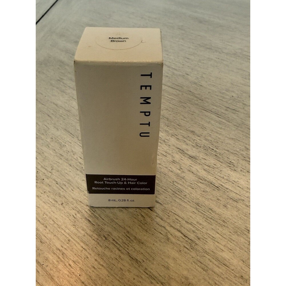 TEMPTU Airbrush Root Touch-Up & Hair Color Medium Brown 0.28oz New